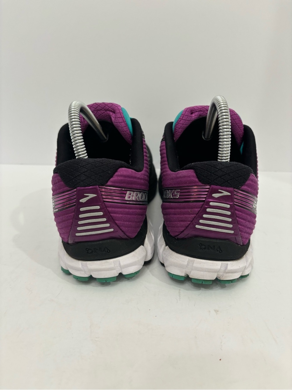 Brooks Women's Black Teal Purple Ghost Running Shoes size 11 - Picture 4 of 9